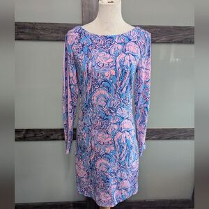 Lilly Pulitzer Beline Lapis Lazuli Horshoe coastal chic preppy women's S